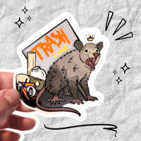 Image 2 of Trash King Sticker