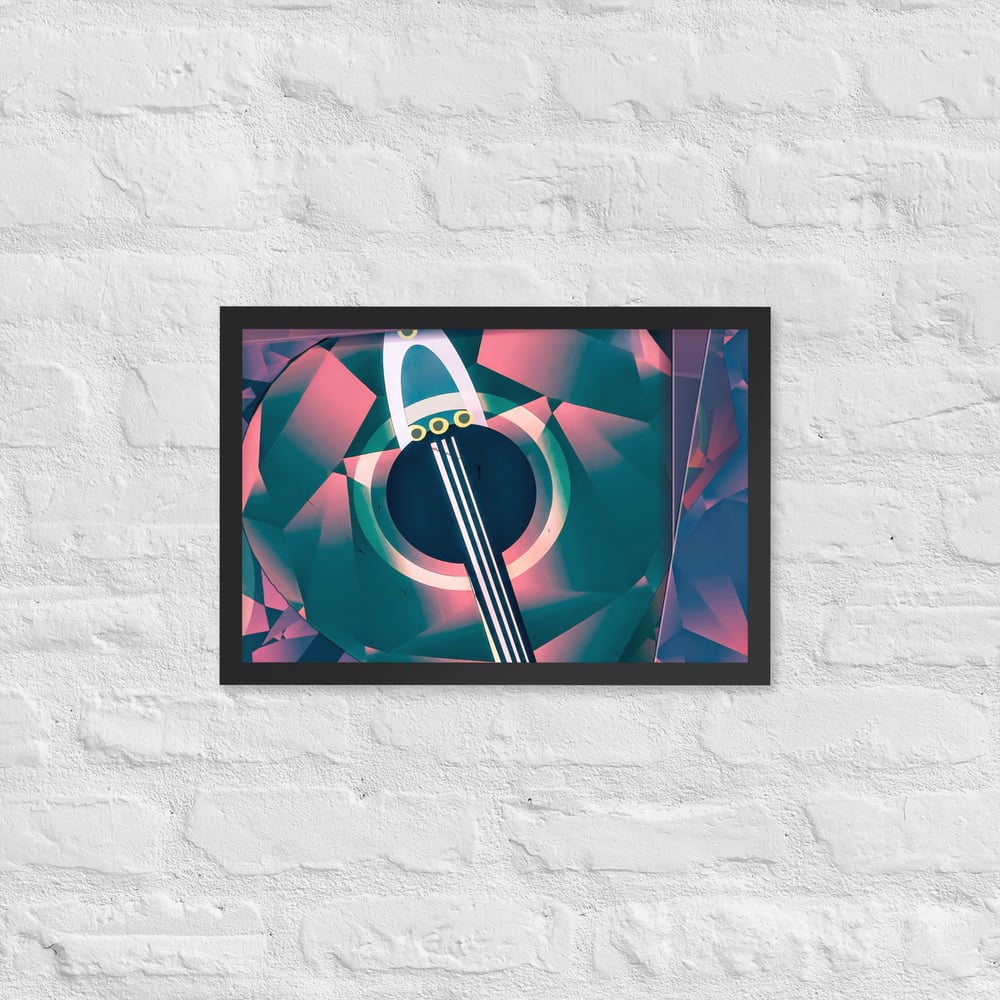 Guitar Shapes - Framed poster