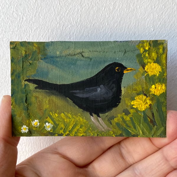 Image of blackbird in spring I