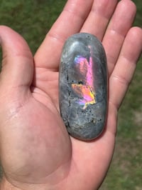 Image 9 of Sunset Labradorite Palm Stone #2519