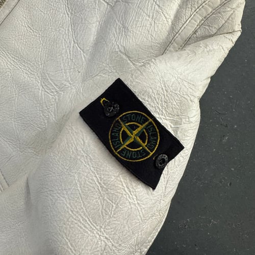 Image of AW 2006 Stone Island Hand Painted Shearling Jacket, size large