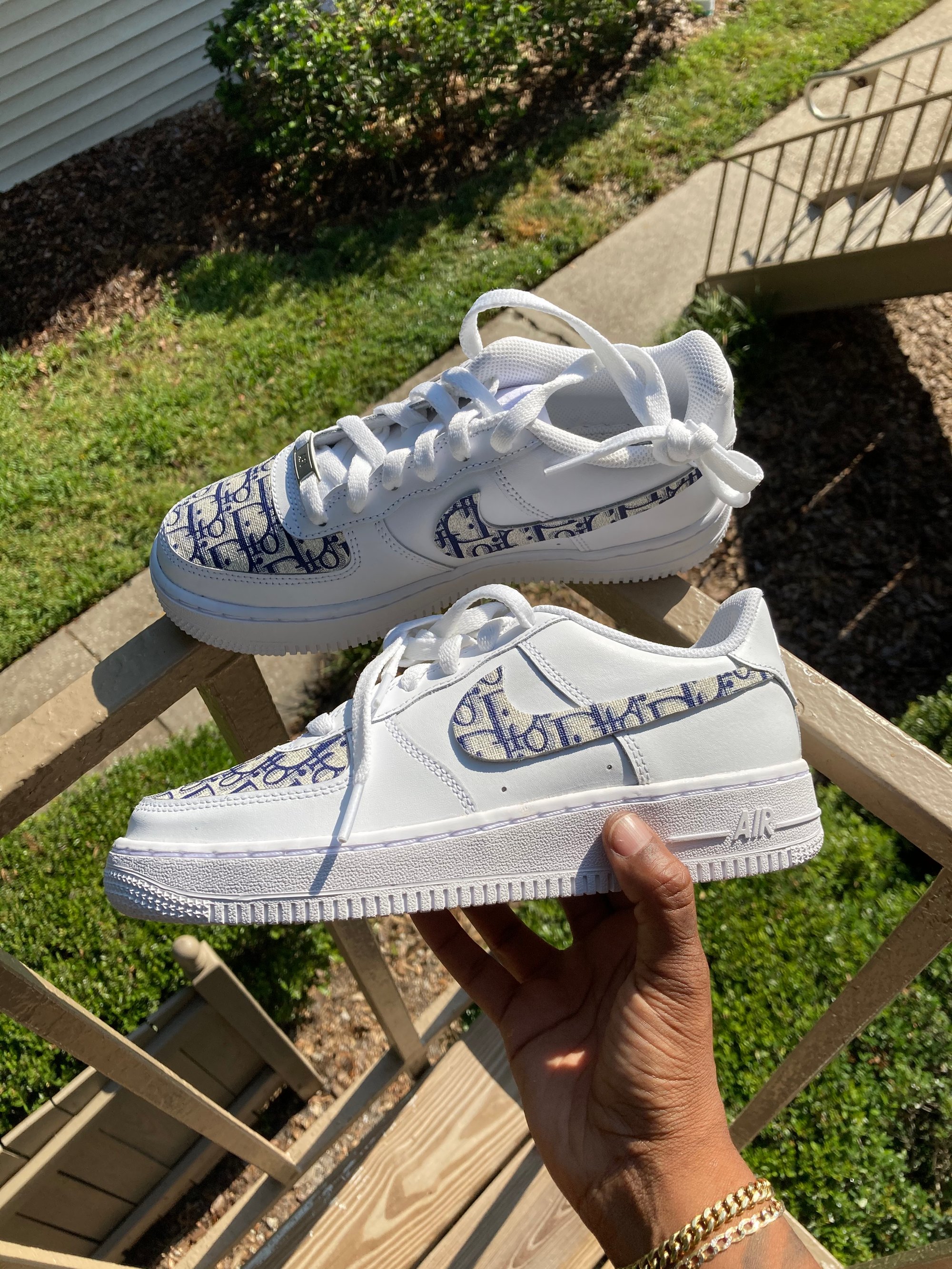Dior Sneakers Af1 Dior Custom Custom Dior Shoes - Main Image