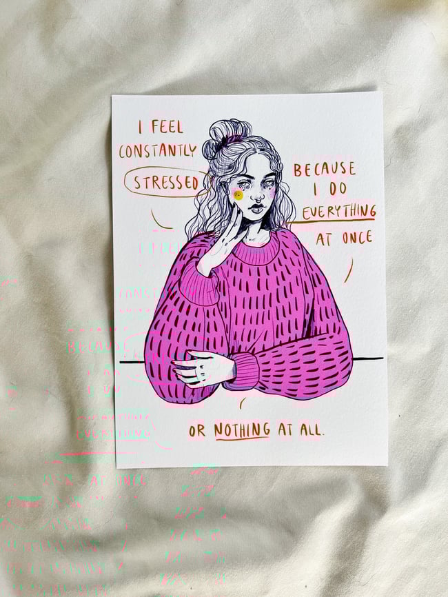 Stressed — FineArt Print (13x18cm)