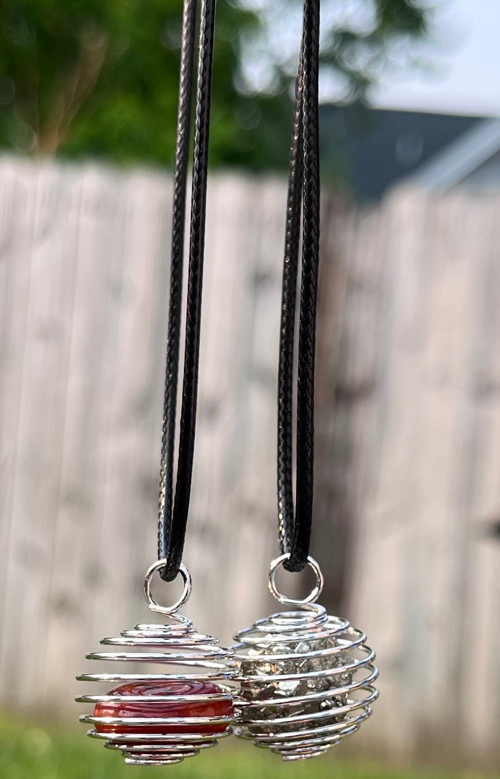 Image of Wire Cage Necklaces