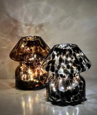Image 9 of BLACK GLASS LAMP