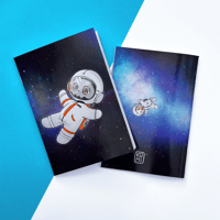 Image 2 of Space [COD] Handmade Notebook & Stickers