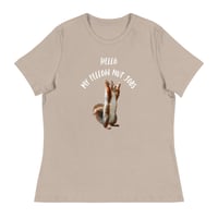 Image 2 of Women's Relaxed T-Shirt, Nut Jobs Funny Squirrel Tee