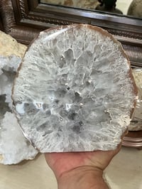 Image 1 of Large Agate Base Cut Display Piece #2637