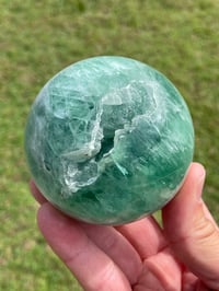 Image 3 of Green Fluorite Crystal Sphere #1862