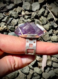 Image 8 of Framed Violet Cubism