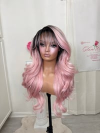 Image 1 of Pastel pink bangs wig (ready to ship)