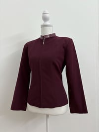 Image 1 of 00s Burgundy jacket // M 