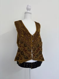 Image 1 of Vintage brown vest // L