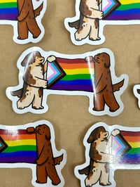 Image 3 of Long Pride Flag Sticker