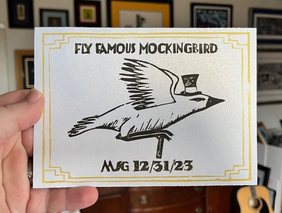 Image of Fly Famous Mockingbird  12/31/23