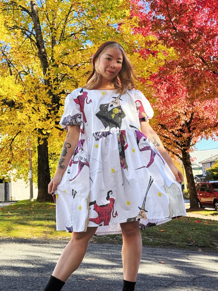 Image of Puff Sleeve Dress — Halloween 