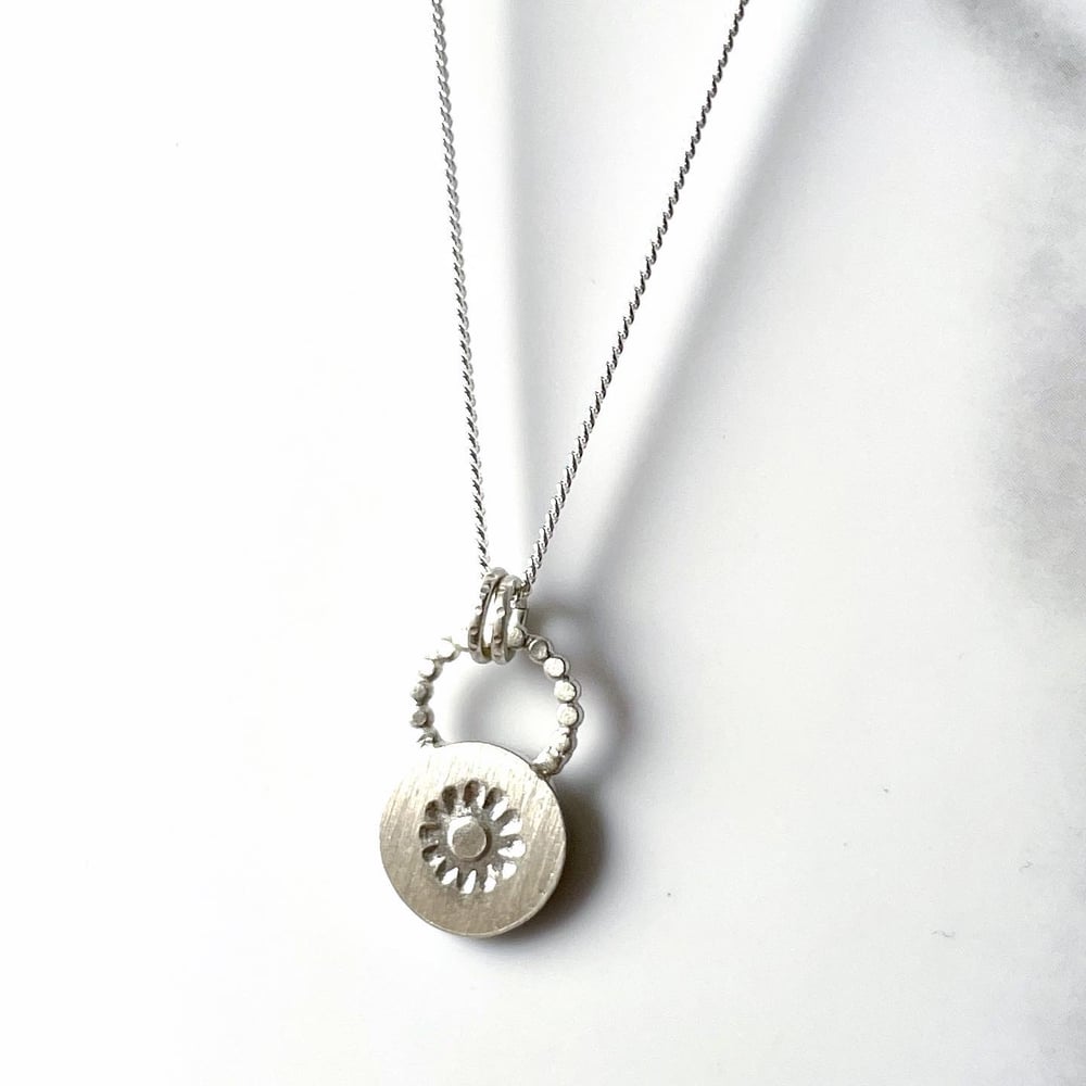 Handmade Sterling Silver Sunshine Pendant 925