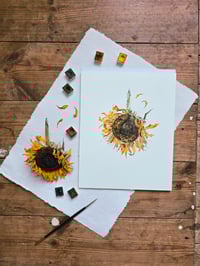 Image 2 of "Wilted Sunflower" Original