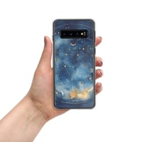 Image 4 of Celestial Constellation Night Sky Stars and Clouds Painting Clear Case for Samsung®