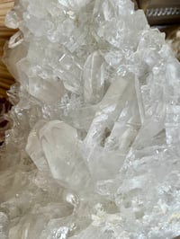 Image 2 of Large Double Sided Clear Quartz Points Cluster Statement Piece #2053