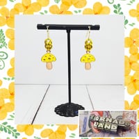 Yellow Mushie Earrings