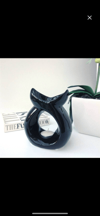 Serenity Ceramic Wax Melter - 15cm black