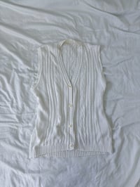 Image 1 of Vintage white vest // L