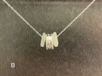 Image 3 of Sterling Silver “LOVE” charm with Sea Glass