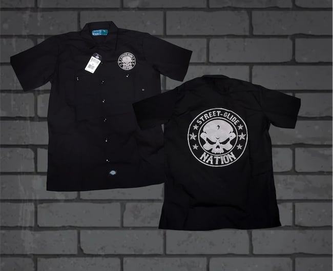 Street Glide Nation Printed Dickies Work Shirt
