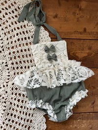 Image 1 of Sage Newborn Romper