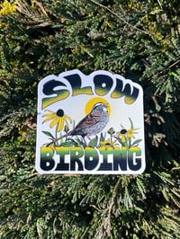 Image 3 of Slow Birding Sticker