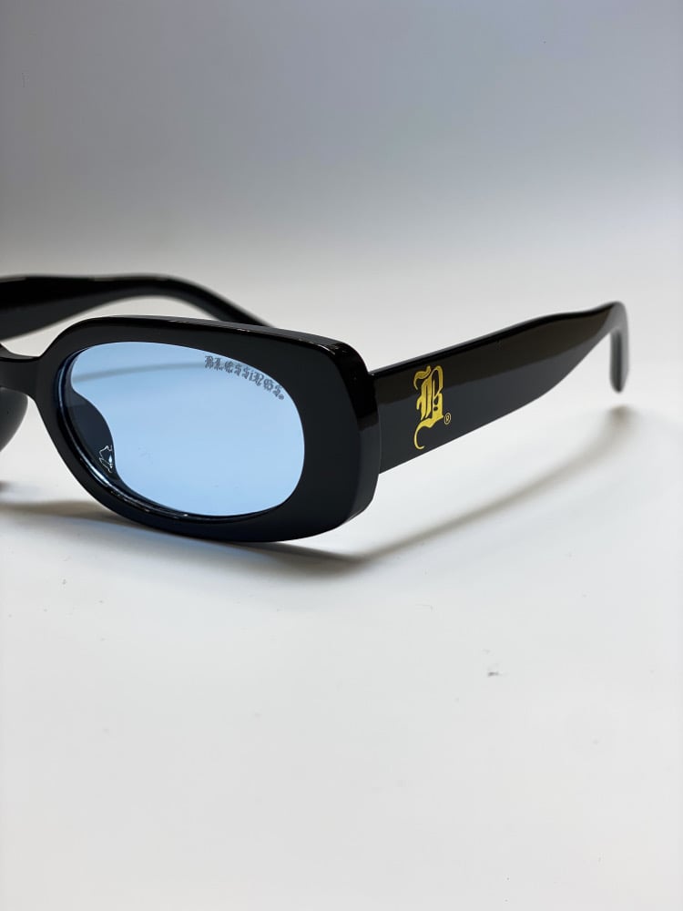 Image of BLE$$ING$®️ BLK FRAMES/BLUE TINT  