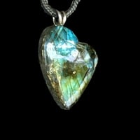Image 3 of Labradorite Heart Necklace
