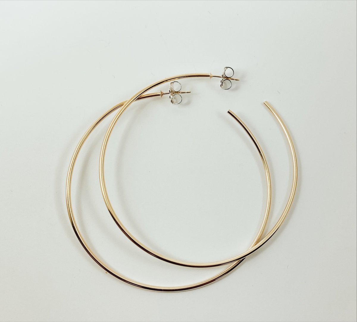 Image of Extra Large 14k Gold Filled Hoops 