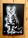 THE CATPACK “SPIKE” hand finished SCREEN PRINT.