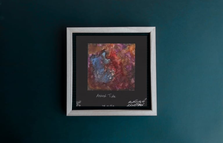 ‘Astral Tide’ Ink Tile Print Limited Edition 