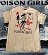 Poison Girls All Systems Go handpainted tee