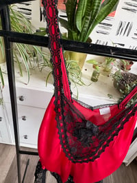 Image 2 of Red lace top
