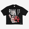 RUN IT TEE (BLACK W/ RED)