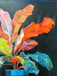 Image 3 of Dark Bloom - 26x30" Acrylic On Canvas