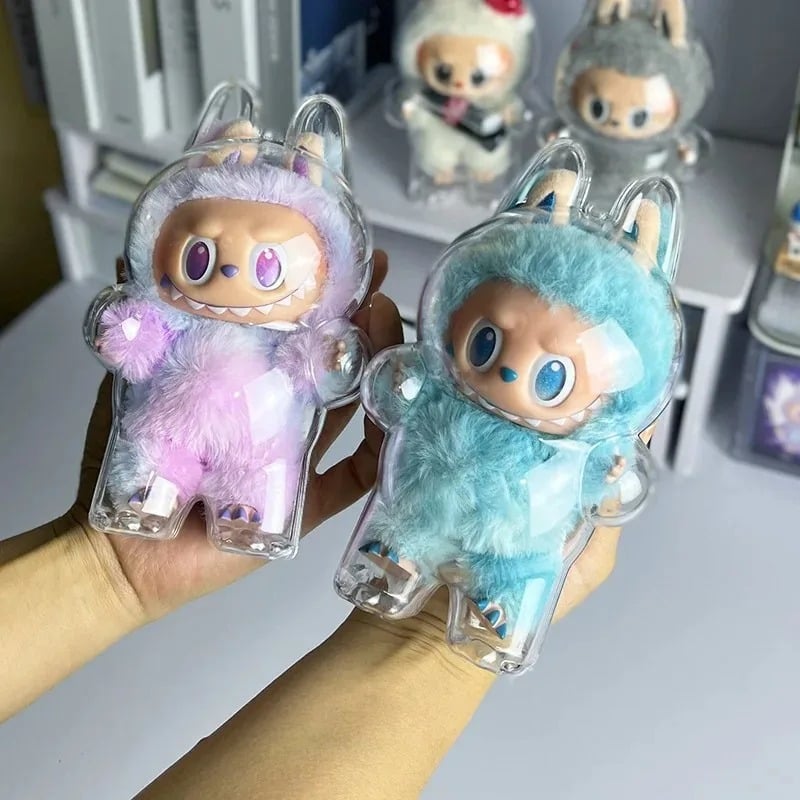 Image of Labubu V3 Third Generation Cloth Transparent Protective Shell Accessories Standing Protective Cover 