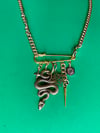 Sissy Fist Chain Charm Necklace