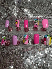 Image 1 of  Let’s get ready for spring short  gel press on Nails