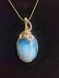 Opalite Wire Wrapped Pendant