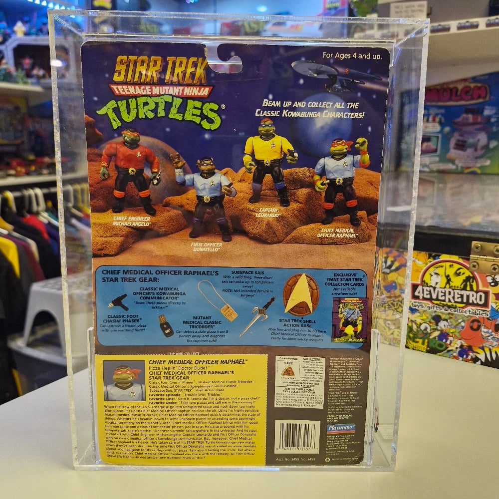 Image of UK Graded 80% Teenage Mutant Ninja Turtles TMNT Star Trek Chief Medical Officer Raphael (1994)