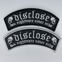 Image 1 of Disclose - Dis Nightmare Never Ends Embroidery On Faux Leather Patch