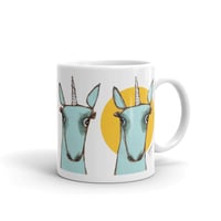 Image 2 of Mug 11 oz Blue Unicorn
