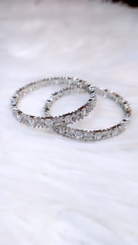 Image 2 of 2 Pieces American Diamond Bangles Set_GPB_1235