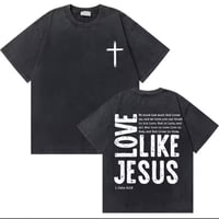 Image 1 of Vintage Christian Jesus Shirt (Love Like Jesus)