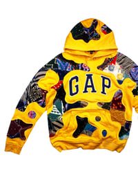Image 6 of GAP Golden Batik Chaos Reworked Hoodie Size M